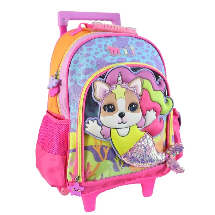 Mochila Escolar Cresko 2026 Simones 14" con Carro Art.SI940